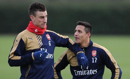 Лоран Косьельни и Алексис Санчес