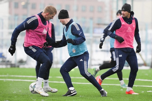 Тренировка БАТЭ. Фото ФК БАТЭ