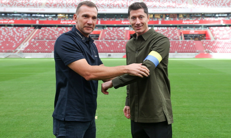 Андрей Шевченко и Роберт Левандовски