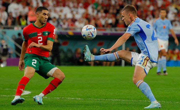 ЧМ-2022. Марокко - Испания. Ашраф Хакими и Дани Ольмо