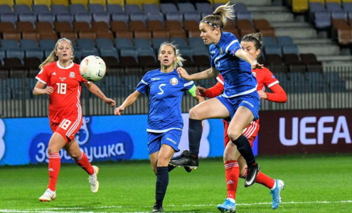 Женщины. Квалификация Евро-2021. Беларусь - Уэльс. Фото abff.by