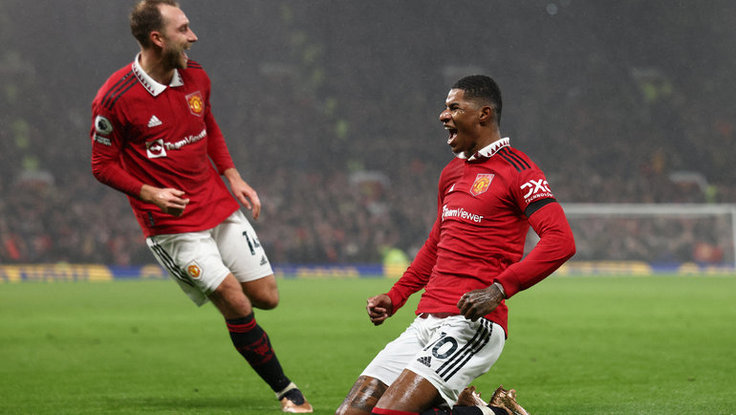 АПЛ-2022/23. 17-й тур. Манчестер Юнайтед - Ноттингем - 3:0. Кристиан Эриксен и Маркус Рэшфорд