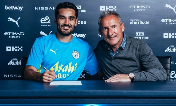 Илкай Гюндоган. Фото mancity.com