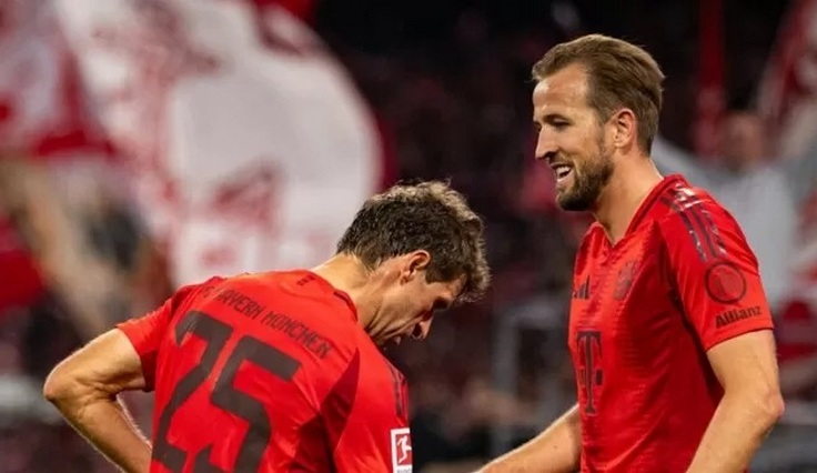 Германия-2024/25. 7-й тур. Бавария - Штутгарт - 4:0. Томас Мюллер и Харри Кейн