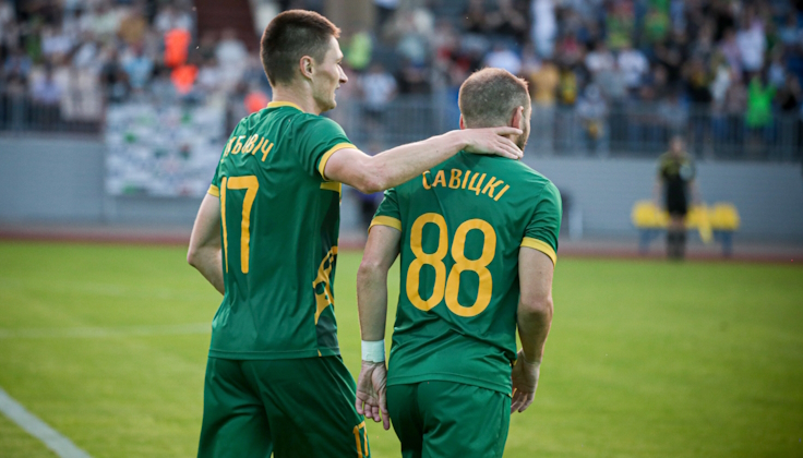 Егор Зубович и Павел Савицкий. Фото ФК Неман