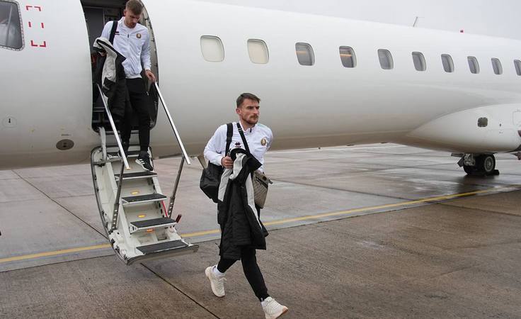 Сборная Беларуси в Белфасте. Евгений Яблонский. Фото БФФ