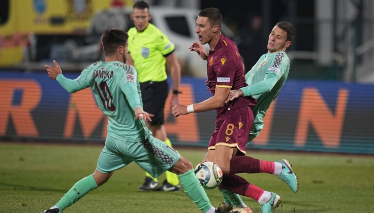 Лига наций. Болгария - Беларусь. Фото АБФФ