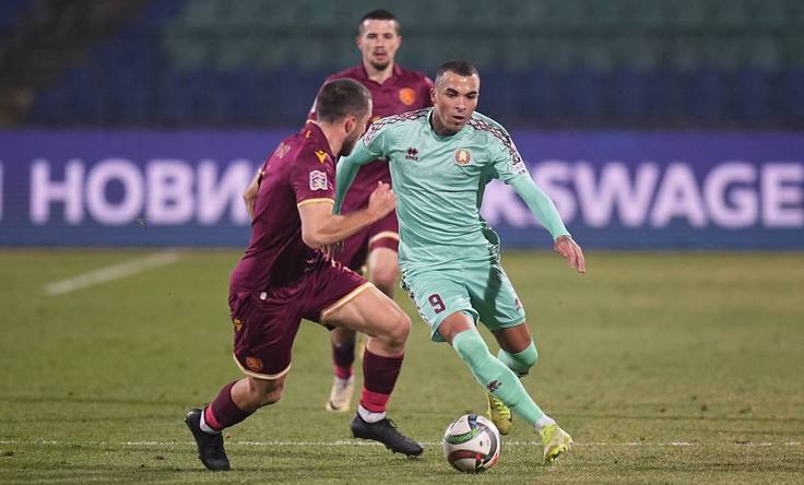 Лига наций-2024/25. Болгария - Беларусь. Макс Эбонг. Фото АБФФ