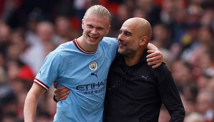 Эрлинг Холанд и Хосеп Гвардила