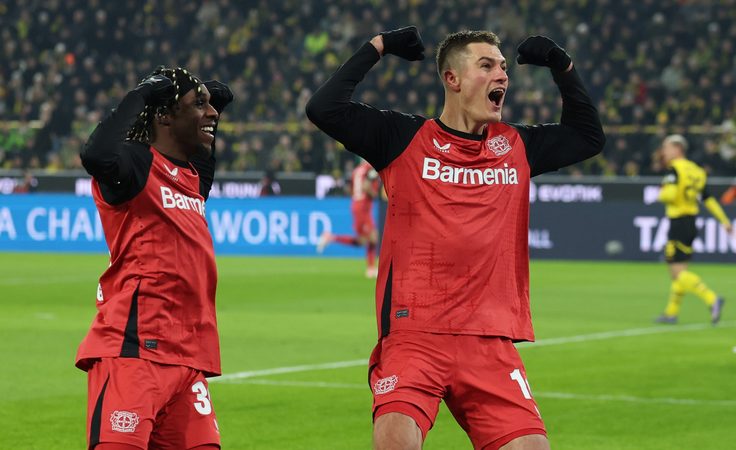 Германия-2024/25. 16-й тур. Боруссия (Дортмунд) - Байер - 2:3. Патрик Шик