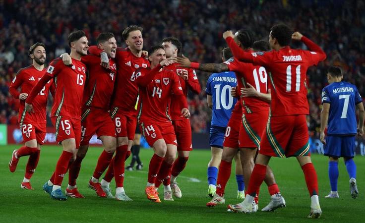 ЧМ-2026. Квалификация. 1-й тур. Уэльс - Казахстан - 3:1