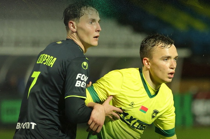 ЧБ-2025. МЛ - БАТЭ. Александр Свирепа и Олег Никифоренко. Фото ФК "МЛ Витебск"