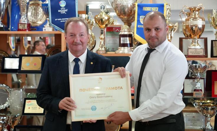 Олег Чикун и Евгений Булойчик. Фото АБФФ