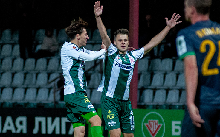 ЧБ-2025. Гомель - Неман. Вадим Мартинкевич и Даниил Силинский. Фото ФК "Гомель"