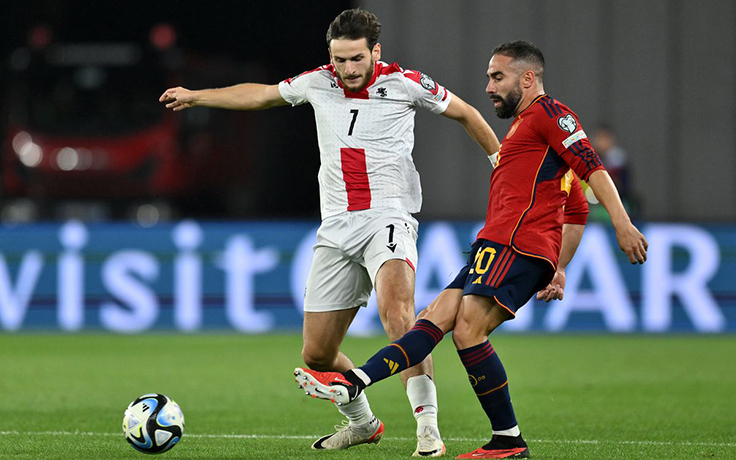 ЧЕ-2024. Испания - Грузия. Хвича Кварацхелия и Дани Карвахаль