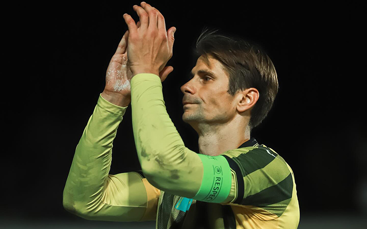 Лига чемпионов (2025/26). Кайрат - Пафос. Александр Мартынович. Фото ФК "Кайрат"