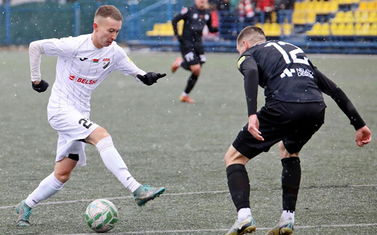 ЧБ-2025 (Д2). Юни Икс Лабс - Белшина. Никита Голуб и Евгений Война. Фото ФК "Белшина"