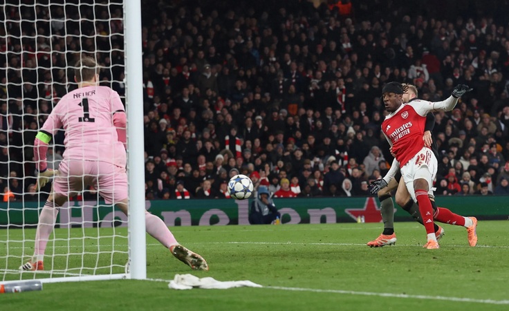 Лига чемпионов-2025/26. 5-й тур. Арсенал - Бавария - 3:1. Нони Мадуэке