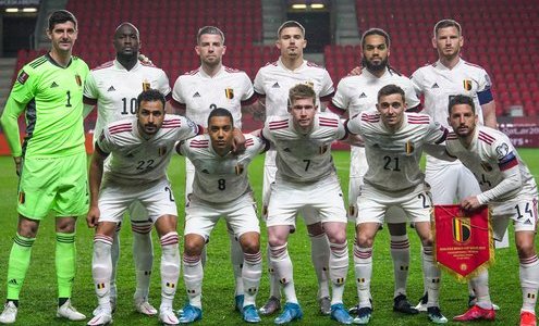 Сборная Бельгии перед матчем с Чехией