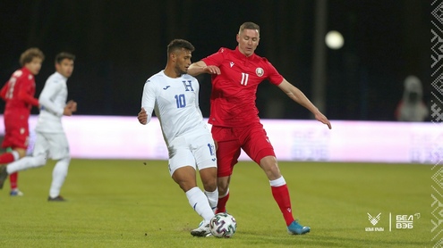 24.03.2021. Беларусь - Гондурас. Сигневич и Лопес. Фото - АБФФ