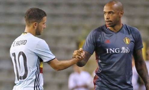 Эден Азар и Тьерри Анри