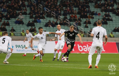 23.03.2018. Товарищеский матч. Азербайджан - Беларусь - 0:1. Денис Лаптев