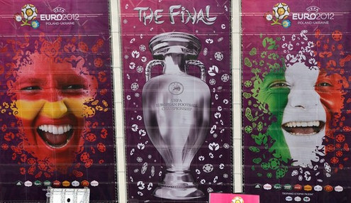 ЕВРО-2012. Финал. Испания - Италия. Фото Getty Images