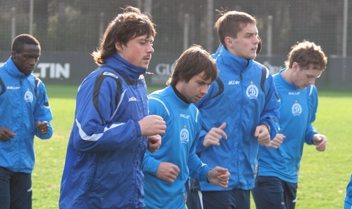 Тренировка минского "Динамо". Леонид Ковель. Фото dinamo-minsk.by