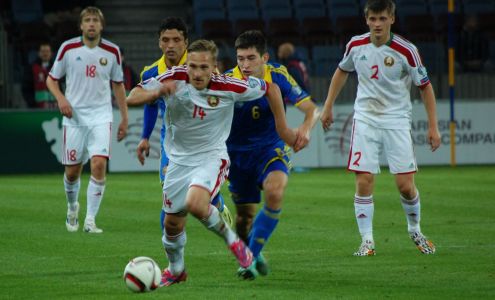 ЕВРО-2016. Беларусь - Украина-0:2. Сергей Кривец. Фото Александры Милентей