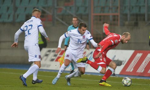 Лига наций. Люксембург - Беларусь. Иван Маевский. Фото - lessentiel.lu