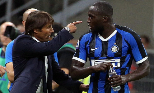 Антонио Конте и Ромелу Лукаку