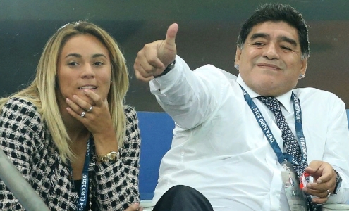 Росио Олива и Диего Марадона