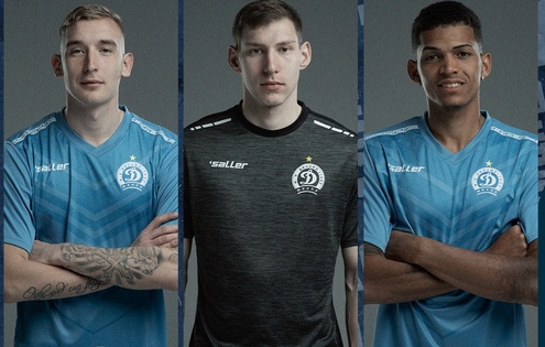 Денис Гречихо, Андрей Синенко и Виллиам. Фото ФК "Динамо" (Минск)