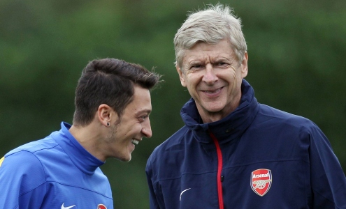 Месут Озил и Арсен Венгер