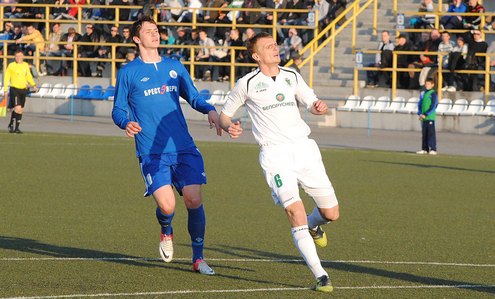 ЧБ-2013. Динамо Бр - Гомель. Кирильчик и Сигневич. Фото Эдуарда Белемука