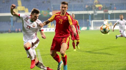 Товарищеский матч. Черногория - Беларусь. Фото fscg.me