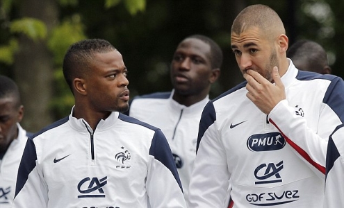 Патрис Эвра и Карим Бензема