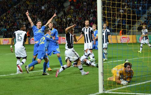 ЛЧ-2015/2016. БАТЭ - Партизан - 1:0. Фото Александры Милентей/Football.by